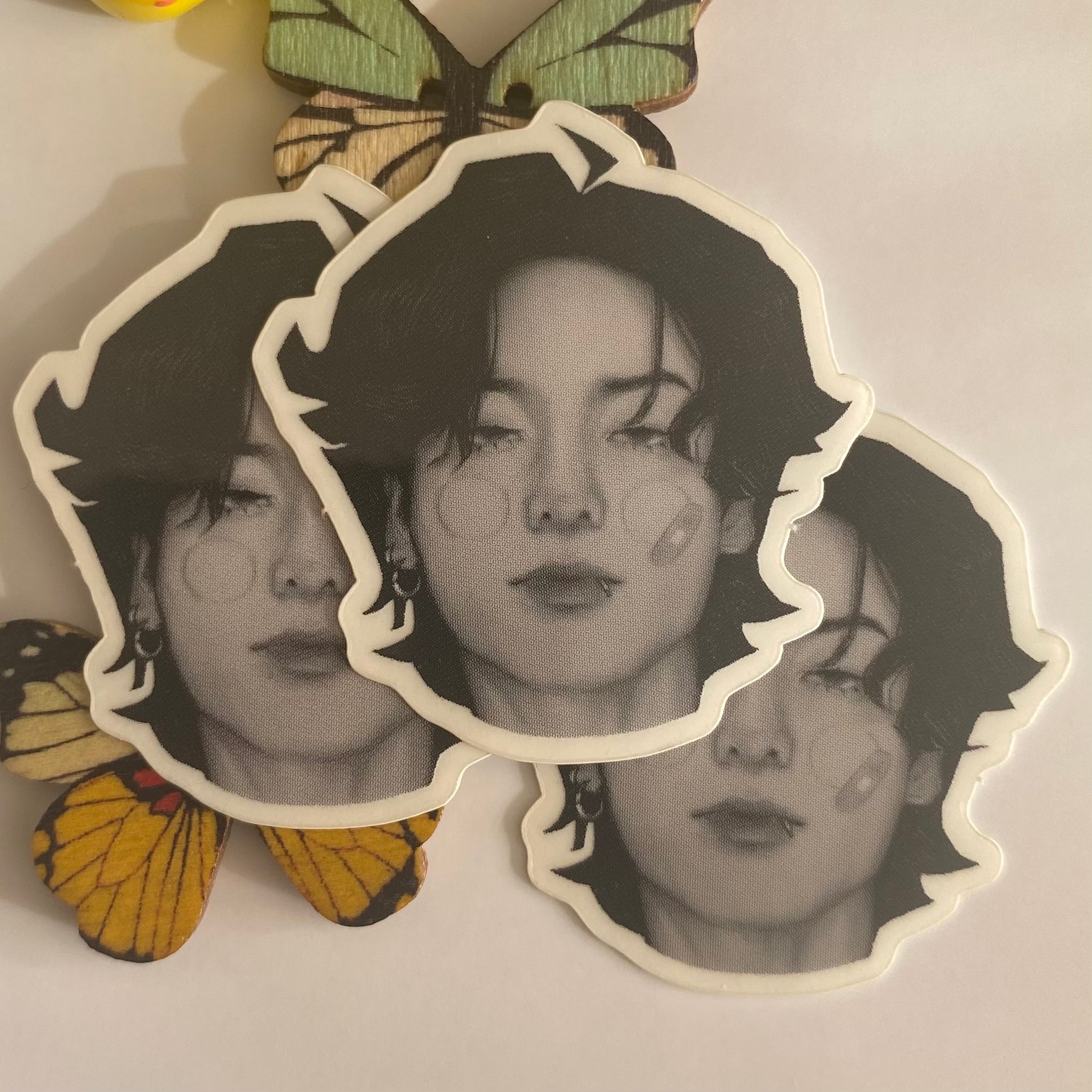 mini 'JK Cam' Glossy Transparent Sticker