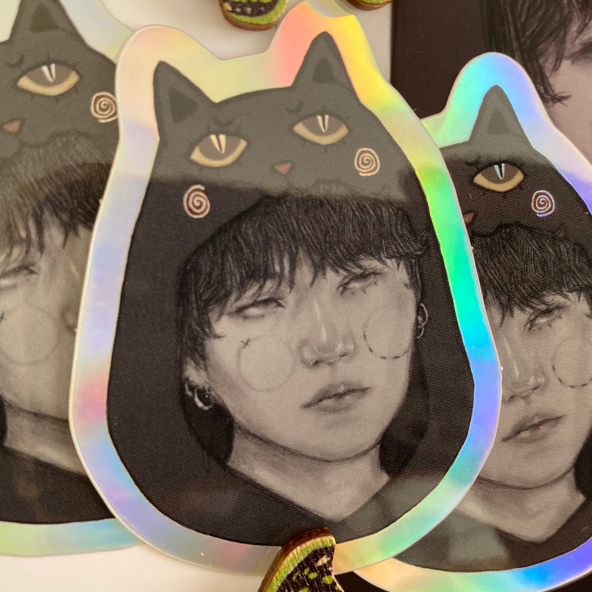 Holographic ‘Black Cat Yoongi' Sticker