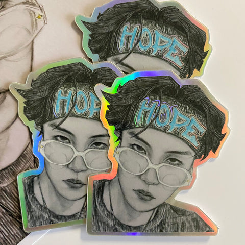 'HOPE' Holographic Sticker